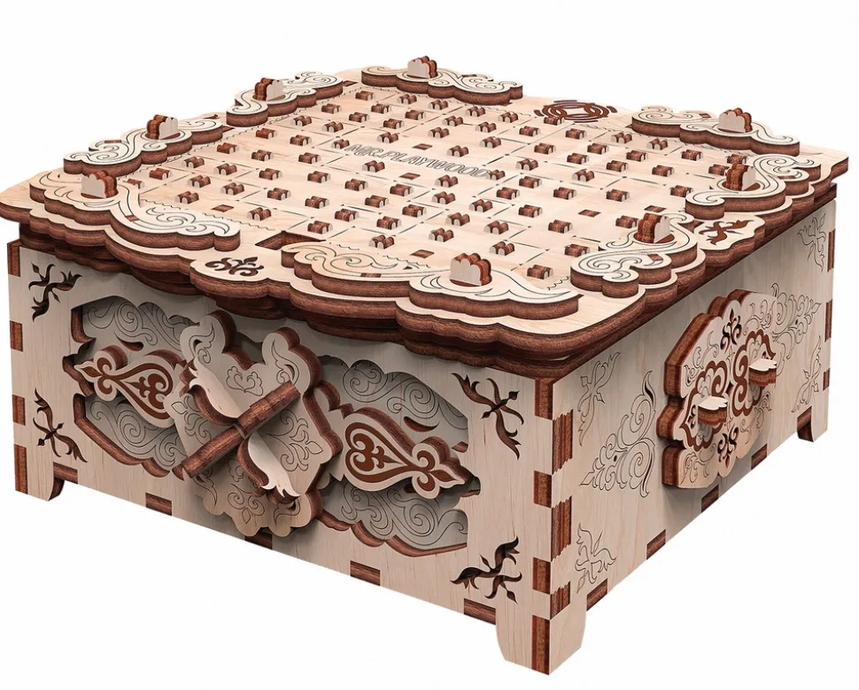 MR PLAYWOOD - Puzzle 3d boîte à secret fantaisie florale