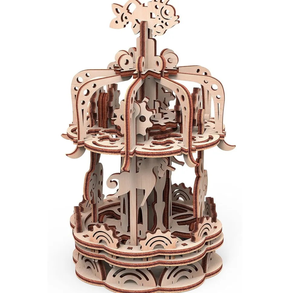 MR PLAYWOOD - Puzzle 3d carrousel s animé