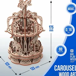 MR PLAYWOOD - Puzzle 3d carrousel s animé
