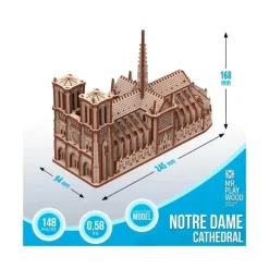 MR PLAYWOOD - Puzzle 3d cathédrale notre dame