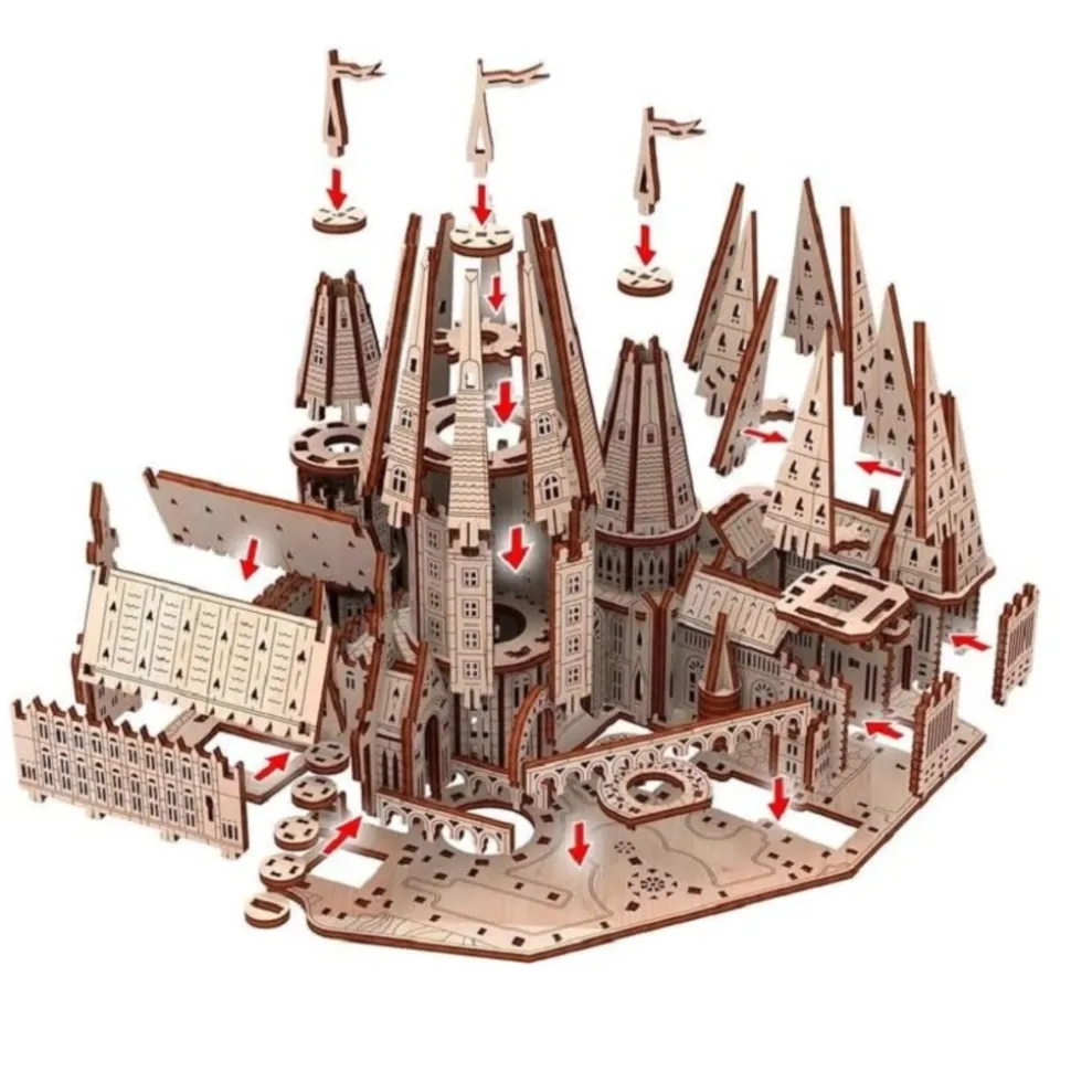 MR PLAYWOOD - Puzzle 3d ecole de magie