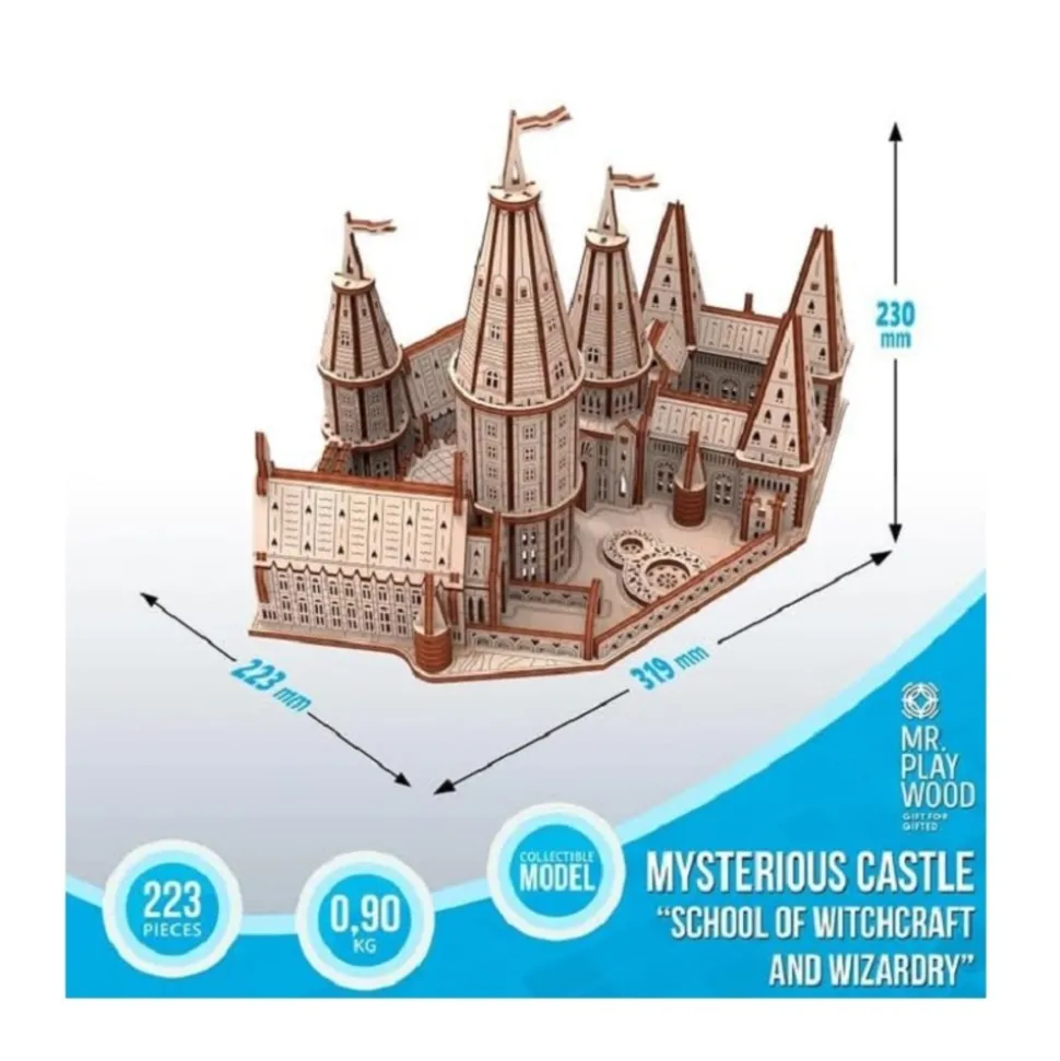 MR PLAYWOOD - Puzzle 3d ecole de magie