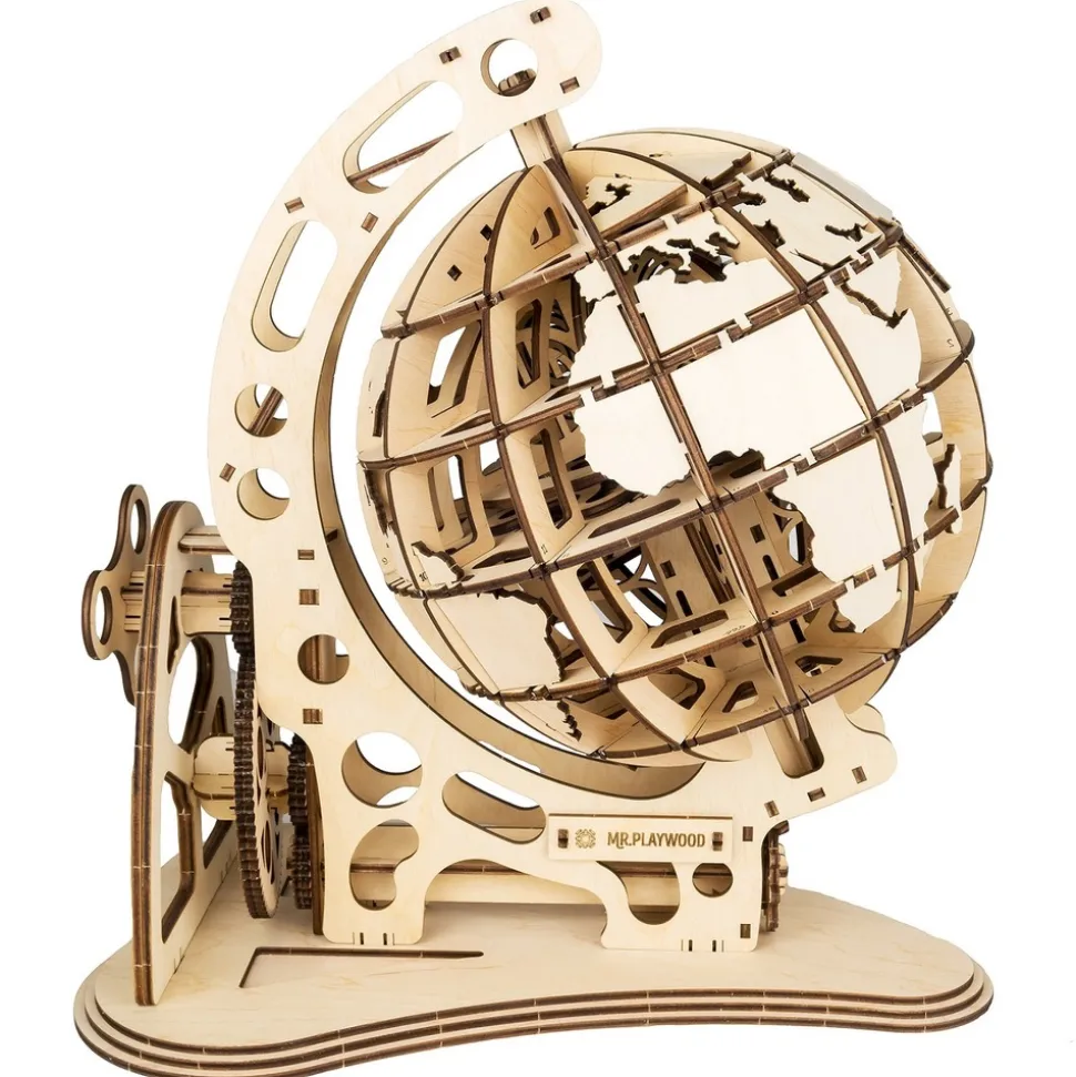 MR PLAYWOOD - Puzzle 3d globe mécanique