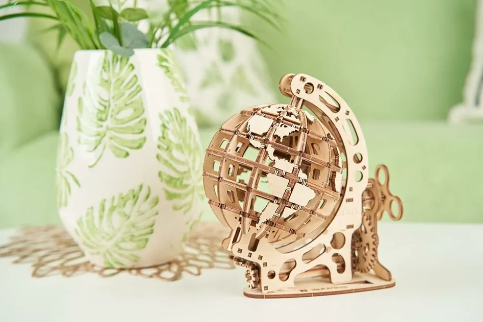 MR PLAYWOOD - Puzzle 3d globe mécanique s