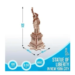 MR PLAYWOOD - Puzzle 3d statue de la liberté