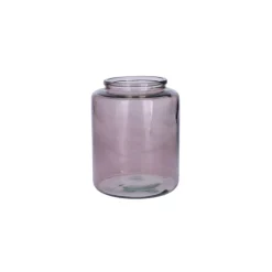 NATURALYS - Vase Erin, en verre fumé - D.14,5xH.18cm