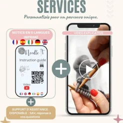 NEEDLE IT - Needle it® kit tricot bonnet complet gris