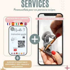 NEEDLE IT - Needle it® kit tricot bonnet complet écru