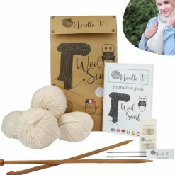 NEEDLE IT - Needle it® kit tricot écharpe écru