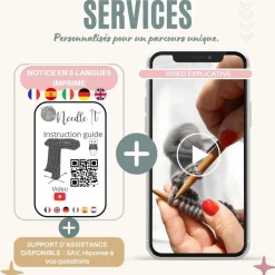 NEEDLE IT - Needle it® kit tricot écharpe écru