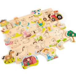 NEW CLASSIC TOYS - Grand puzzle ferme 16 pcs