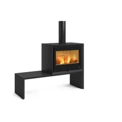 NORDICA - 7115000-poele a bois - dante - noir nordica - dantenoir