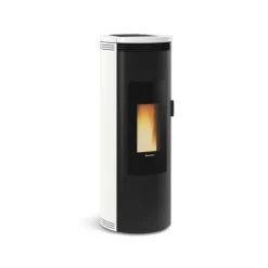 NORDICA EXTRAFLAME - 1283501-poele a granules etanche-8kw-a+-flamme verte 7*-cstb-foyer font nordica extraflame - amikablanc