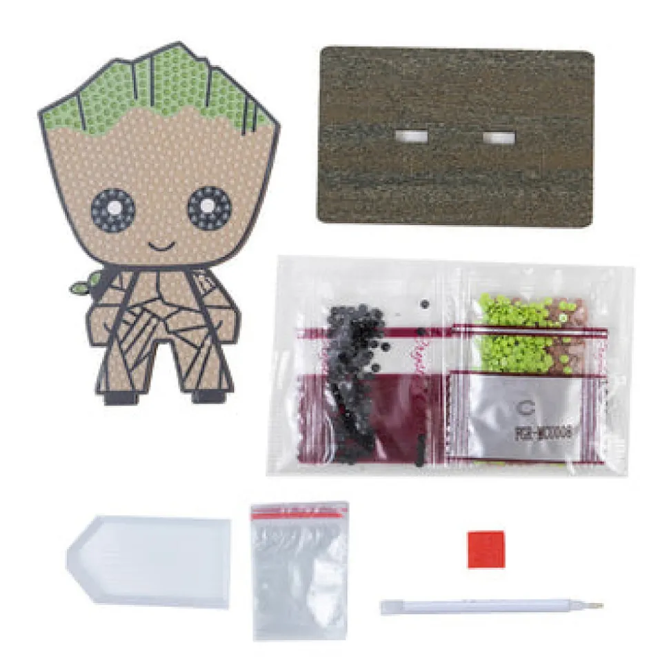 OZ INTERNATIONAL - Kit de figurines à strass groot en bois de 15 cm
