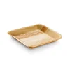 PACOVIS - Assiettes jetables en palmier - lot de 25 - 17 x 17 cm