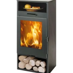 PANADERO - Poele a bois - - nijar ecodesign - 6,3 kw - bûches 40 cm