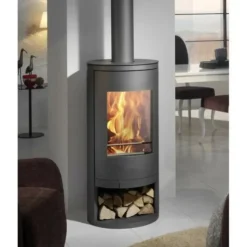 PANADERO - Poele a bois - - auckland ecodesign - 7,4 kw - bûches 50 cm