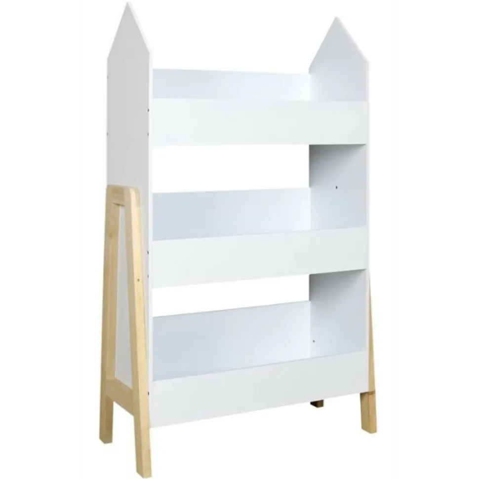 PARIS PRIX - Bibliothèque enfant deco "gabriel" 100cm blanc