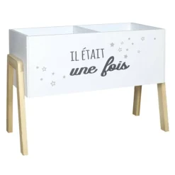 PARIS PRIX - Bibliothèque enfant "il était une fois" 60cm blanc