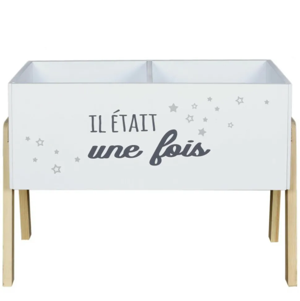 PARIS PRIX - Bibliothèque enfant "il était une fois" 60cm blanc