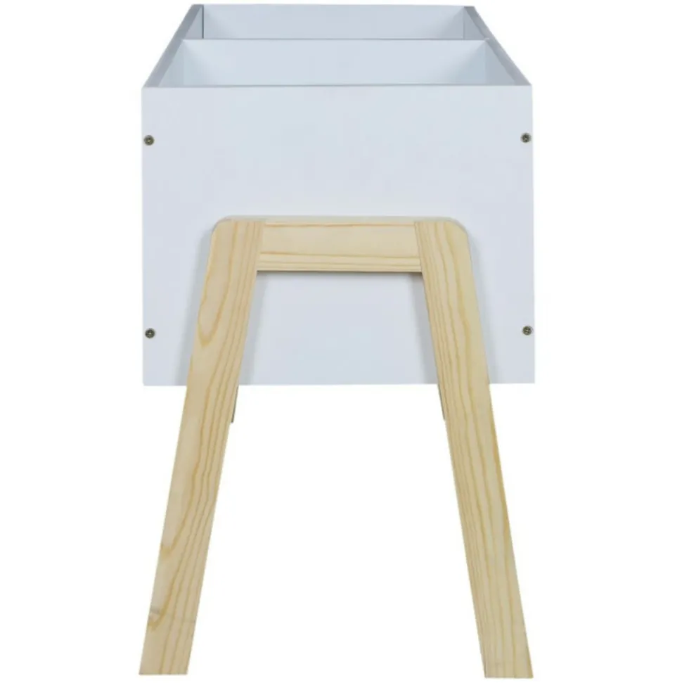 PARIS PRIX - Bibliothèque enfant "il était une fois" 60cm blanc