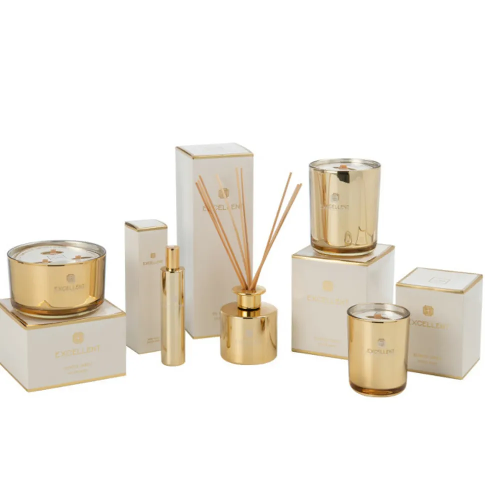 PARIS PRIX - Bougie parfumée en verre "excellent" 13cm golden honey