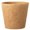 PARIS PRIX - Cache-pot déco en ciment "alguna" 26cm naturel