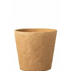 PARIS PRIX - Cache-pot déco en ciment "alguna" 26cm naturel