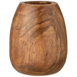 PARIS PRIX - Cache-pot déco "wood paulownia" 50cm marron