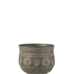 PARIS PRIX - Cache-pot déco en ciment 