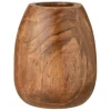 PARIS PRIX - Cache-pot déco "wood paulownia" 40cm marron