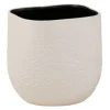 PARIS PRIX - Cache-pot en céramique "audrey" 20cm blanc