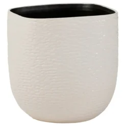 PARIS PRIX - Cache-pot en céramique "audrey" 30cm blanc