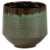 PARIS PRIX - Cache-pot en céramique "aline" 21cm vert
