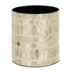 PARIS PRIX - Cache-pot imprimé design "delta" 15cm beige