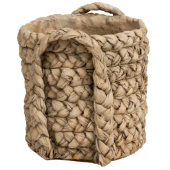 PARIS PRIX - Cache-pot rond design "anses" 22cm naturel