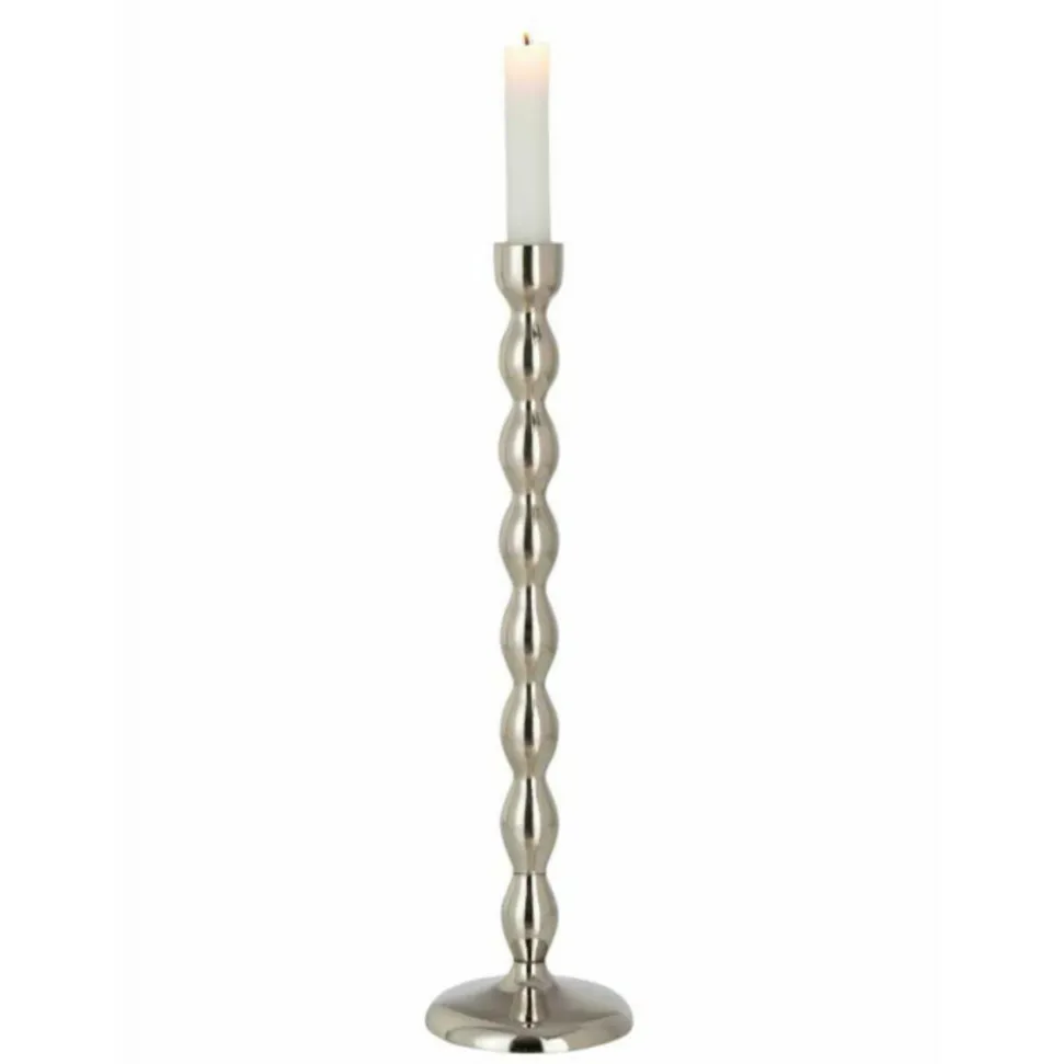 PARIS PRIX - Chandelier design "sphères brillantes" 40cm argent