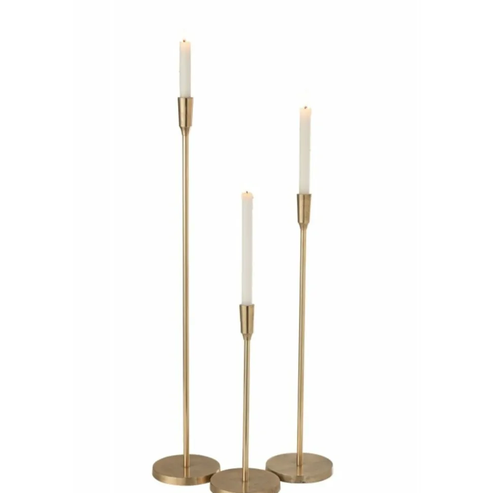 PARIS PRIX - Chandelier en métal "junany" 40cm or