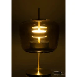 PARIS PRIX - Lampe à poser en verre à led 