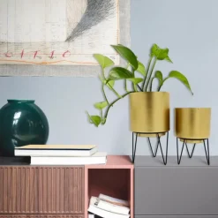 PARIS PRIX - Lot de 2 pots à fleurs 