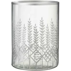 PARIS PRIX - Photophore design en verre "chloé" 26cm transparent