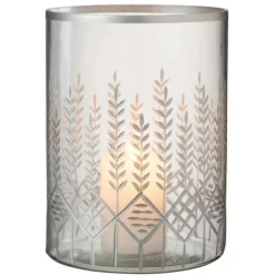 PARIS PRIX - Photophore design en verre "chloé" 26cm transparent