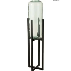 PARIS PRIX - Support pour cache-pot & panier "elsa" 95cm noir