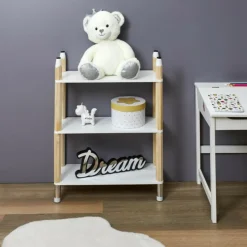 PARIS PRIX - Étagère 3 niveaux enfant 