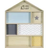 PARIS PRIX - Étagère déco pour enfant "maison" 50cm bleu