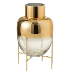 PARIS PRIX - Vase cylindrique sur pied 