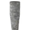 PARIS PRIX - Vase cylindrique en métal "effy" 70cm gris