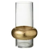 PARIS PRIX - Vase déco "bague cylindrique" 25cm transparent