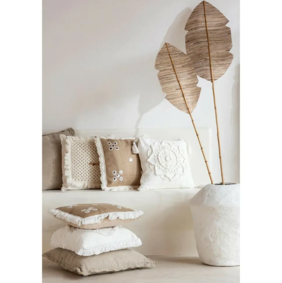 PARIS PRIX - Vase design "chad" 63cm blanc