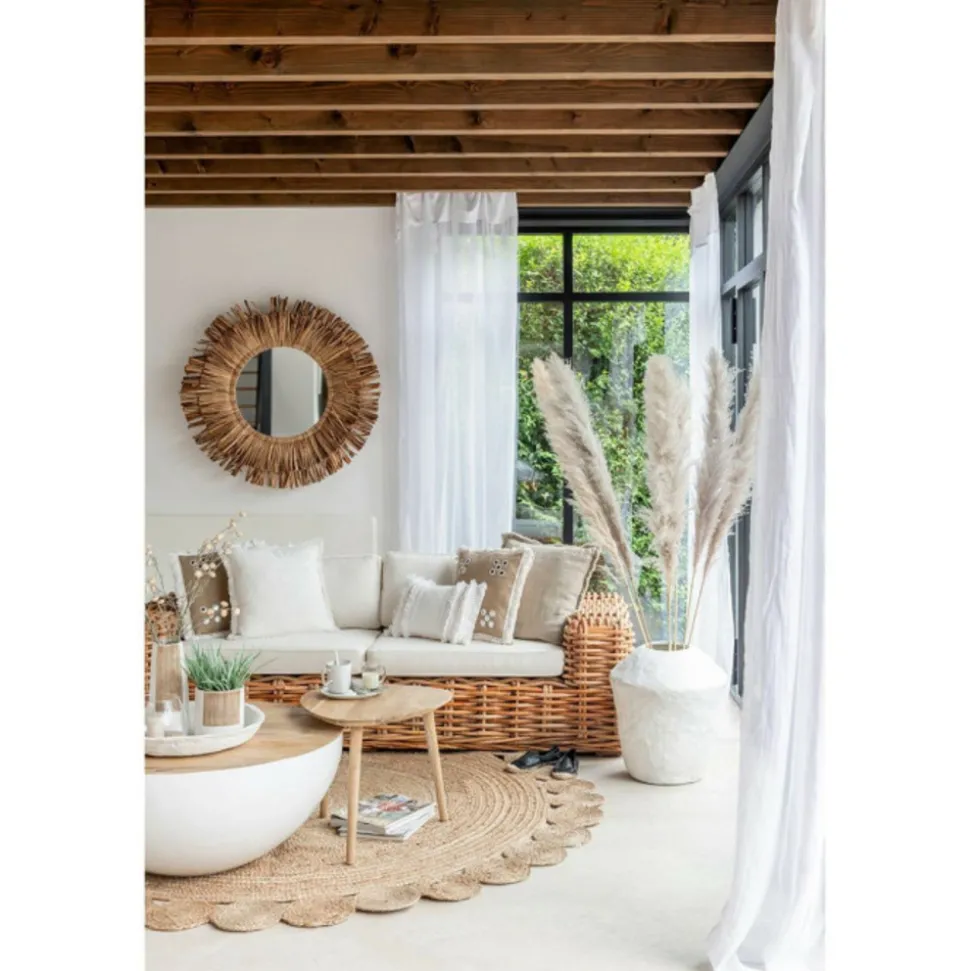 PARIS PRIX - Vase design "chad" 63cm blanc